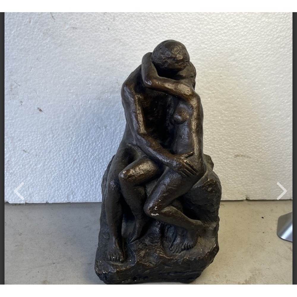 Vintage 1961 Austin Productions Bronze Sculpture " The Kiss" K-1